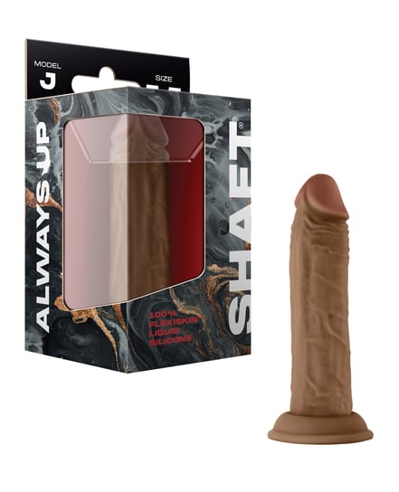 Shaft Model J Flexskin Liquid Silicone 5.5″ Dong – Oak by Shaft product image