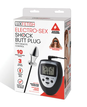 Lux Fetish Electro Sex Shock Butt Plug w/Remote by Lux Fetish product image