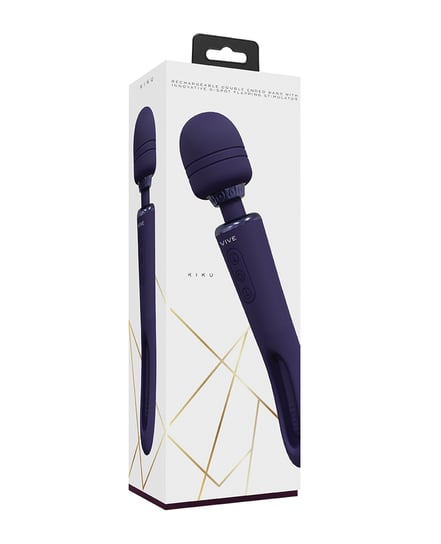 Shots Vive Kiku Double Ended Wand & G-Spot Stimulator – Purple by Vive product image