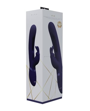 Shots Vive Mika Flapping Tongue Rabbit Vibrator – Purple by Vive product image