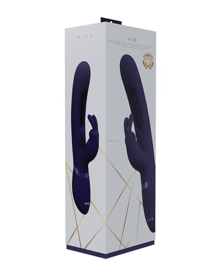 Shots Vive Mika Flapping Tongue Rabbit Vibrator – Purple by Vive product image