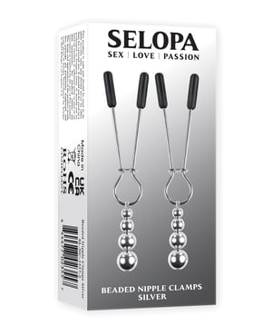 Selopa Beaded Nipple Clamps – Silver by Selopa product image