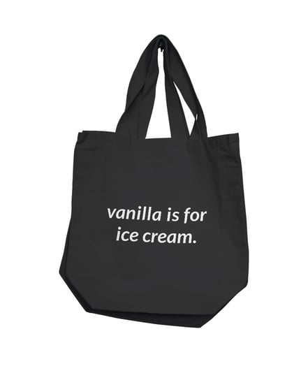 Nobu Vanilla Is For Ice Cream Reusable Tote – Black by Nobu product image