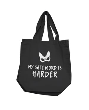 Nobu My Safe Word Is Harder Reusable Tote – Black by Nobu product image