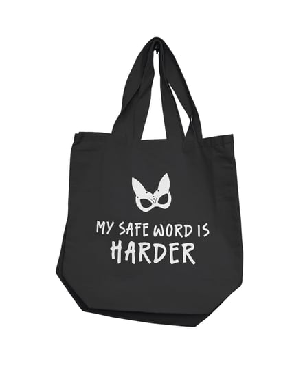 Nobu My Safe Word Is Harder Reusable Tote – Black by Nobu product image