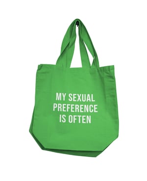 Nobu My Sexual Preference Is Often Reusable Tote – Green by Nobu product image
