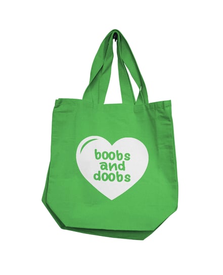 Nobu Boobs & Doobs Reusable Tote – Green by Nobu product image