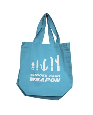 Nobu Choose Your Weapon Reusable Tote – Blue by Nobu product image