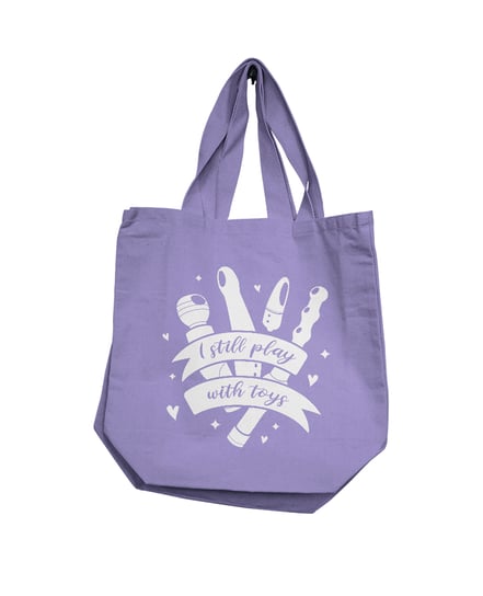 Nobu I Still Play With Toys Reusable Tote – Lilac by Nobu product image