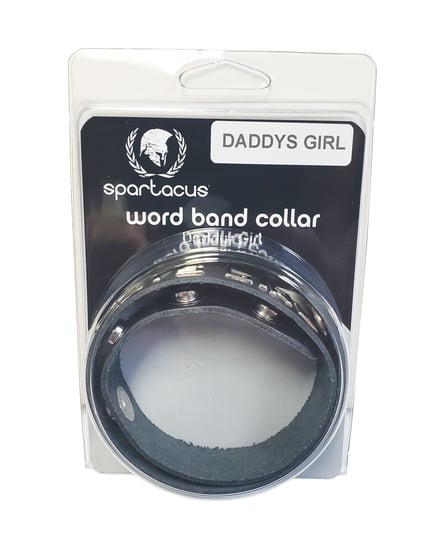Spartacus DADDYS GIRL Leather Collar – Black by Spartacus product image