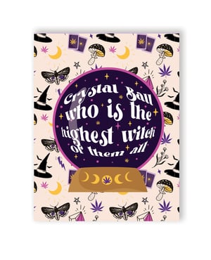 Crystal Ball Greeting Card by Kush Kards product image