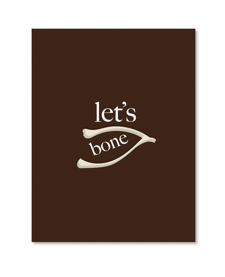 Bone Greeting Card by Kush Kards product image
