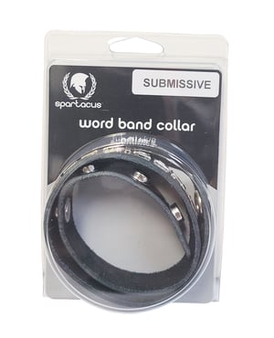 Spartacus SUBMISSIVE Leather Collar – Black by Spartacus product image
