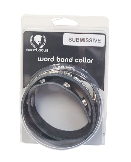 Spartacus SUBMISSIVE Leather Collar – Black by Spartacus product image