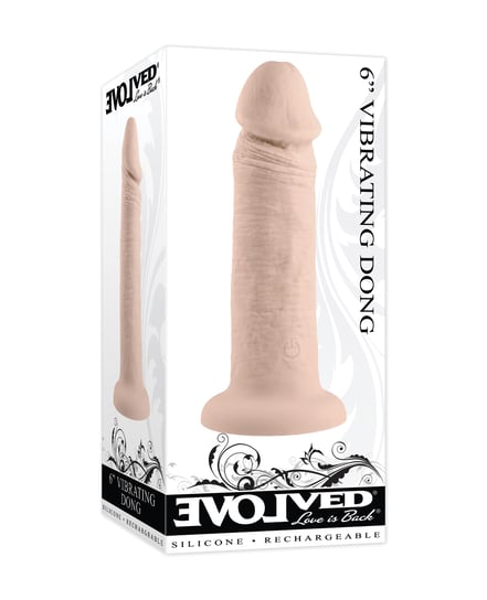 Evolved 6″ Vibrating Dong – Light by Evolved product image