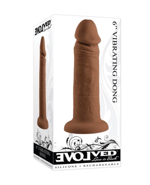 Evolved 6″ Vibrating Dong – Dark by Evolved product image