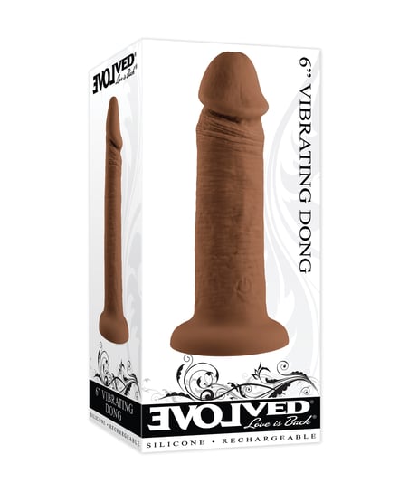 Evolved 6″ Vibrating Dong – Dark by Evolved product image
