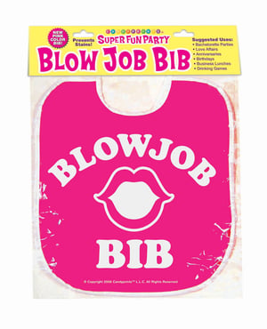 Blow Job Bib – Pink by Candy Prints product image