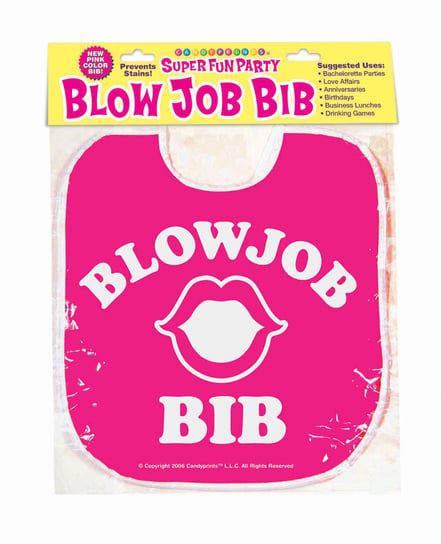 Blow Job Bib – Pink by Candy Prints product image