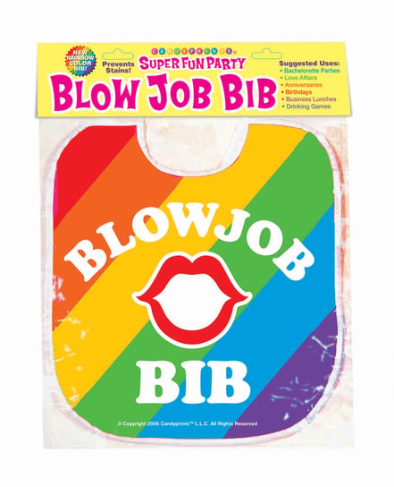 Blow Job Bib – Rainbow by Candy Prints product image