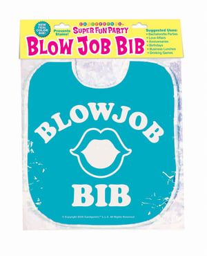 Blow Job Bib – Teal by Candy Prints product image