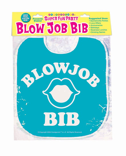 Blow Job Bib – Teal by Candy Prints product image