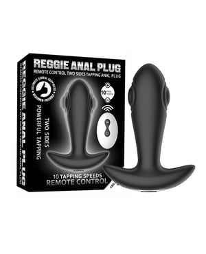 Reggie Tapping Anal Plug – Black by Secwell product image