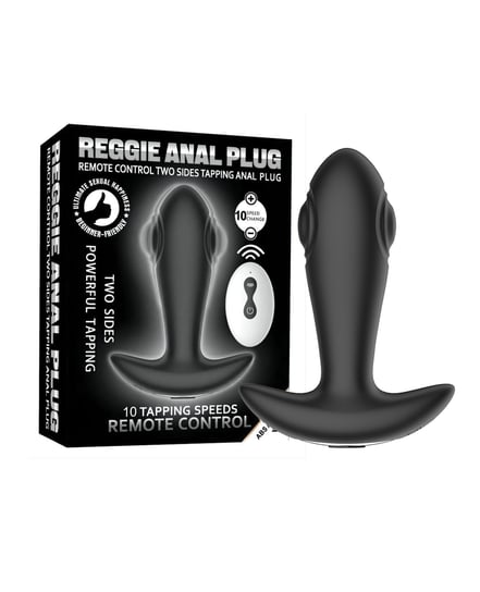 Reggie Tapping Anal Plug – Black by Secwell product image