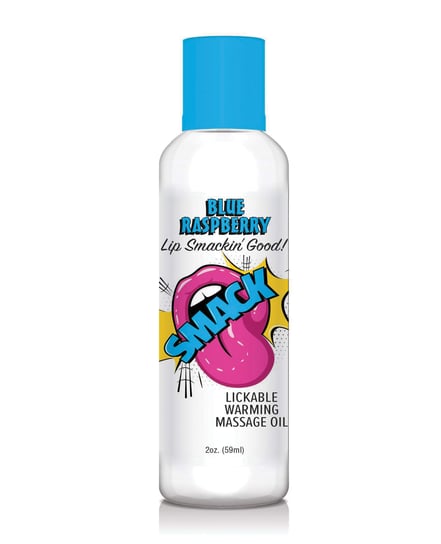 Smack Warming Massage Oil – 2 oz Blue Raspberry by Smack product image