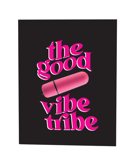 The Good Vibe Tribe Naughty Greeting Card w/Rock Candy Vibrator & Fresh Vibes Towelettes by Naughty Kards product image