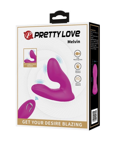 Pretty Love Melvin Dual Stimulator – Fuchsia by Pretty Love product image