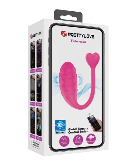 Pretty Love Fisherman Vibrating Egg – Hot Pink by Pretty Love product image