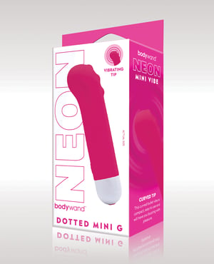 XGen Bodywand Neon Mini Dotted G Vibe – Neon Pink by Bodywand product image