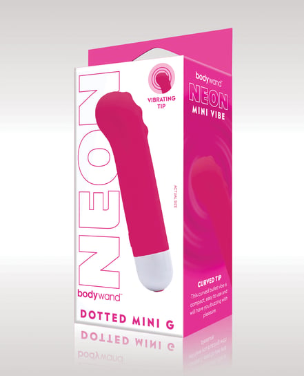 XGen Bodywand Neon Mini Dotted G Vibe – Neon Pink by Bodywand product image