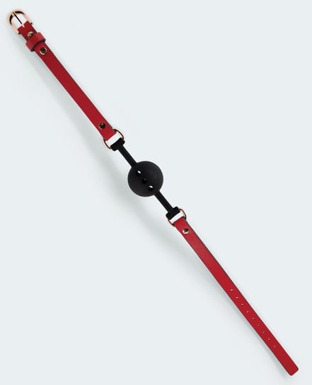 Lust PU Leather Ball Gag – Red/Black by Lust product image