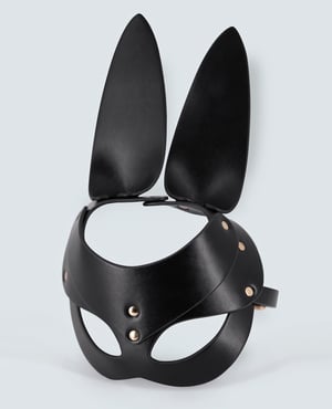 Lust PU Leather Bunny Mask – Black by Lust product image