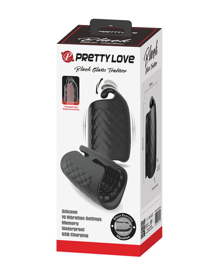 Pretty Love Vibrating Glans Trainer – Black by Pretty Love product image
