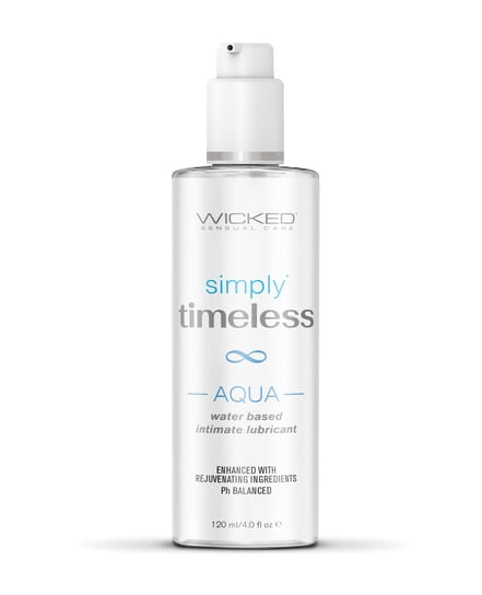 Wicked Sensual Care Simply Timeless Aqua Water Based Lubricant – 4 oz by Wicked Sensual Care product image