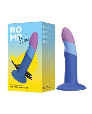 ROMP Piccolo 3 Color Dildo – Blue by ROMP product image