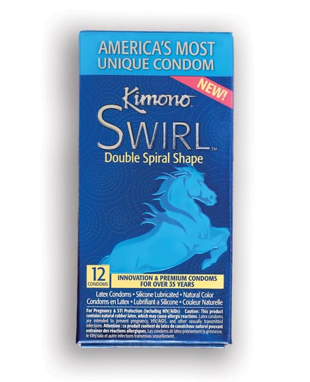 Kimono Swirl Condoms – Pack of 12 by Kimono product image