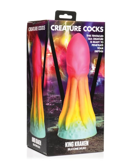 Creature Cocks King Kraken Silicone Dildo – Multi Color by Creature Cocks product image