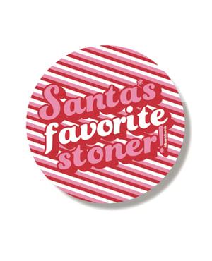 Favstoner Holiday Sticker – Pack of 3 by Kush Kards product image