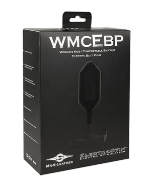 ElectraStim x Mr. S Leather – World’s Most Comfortable Silicone Electro Butt Plug – Black by ElectraStim product image
