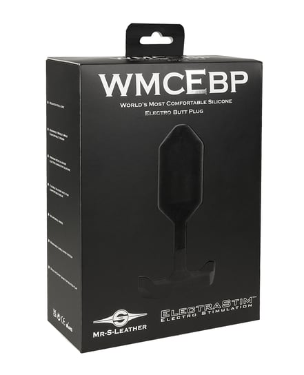 ElectraStim x Mr. S Leather – World’s Most Comfortable Silicone Electro Butt Plug – Black by ElectraStim product image