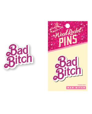 Wood Rocket Bad Bitch Enamel Pin by Wood Rocket product image