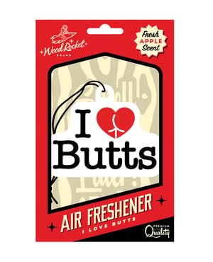 Wood Rocket I Love Butts Air Freshener – Apple by Wood Rocket product image