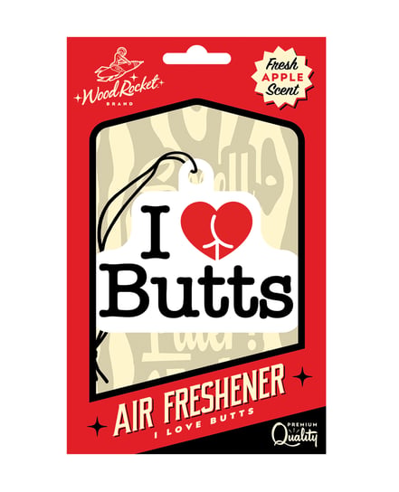 Wood Rocket I Love Butts Air Freshener – Apple by Wood Rocket product image