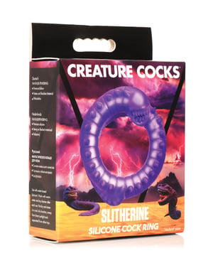 Creature Cocks Slitherine Silicone Cock Ring – Purple by Creature Cocks product image
