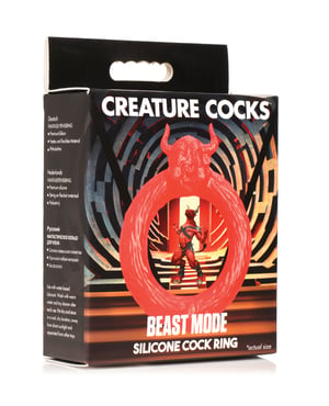 Creature Cocks Beast Mode Silicone Cock Ring – Red by Creature Cocks product image