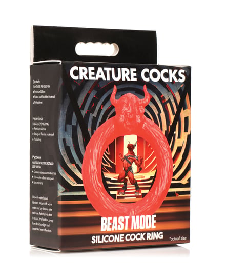 Creature Cocks Beast Mode Silicone Cock Ring – Red by Creature Cocks product image